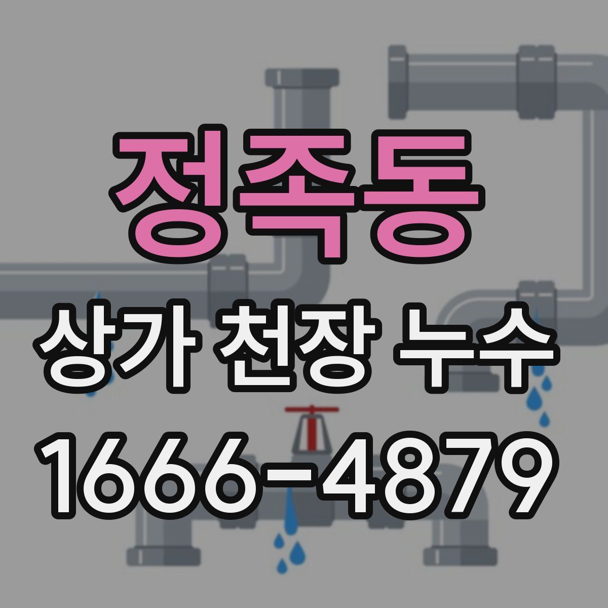 정족동 상가 천장 누수