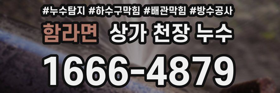 함라면 상가 천장 누수