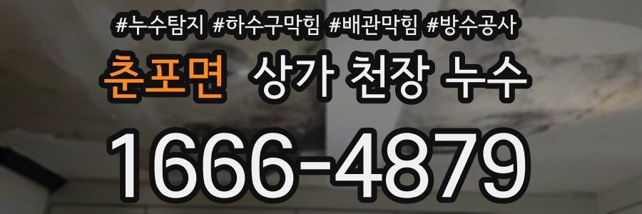 춘포면 상가 천장 누수