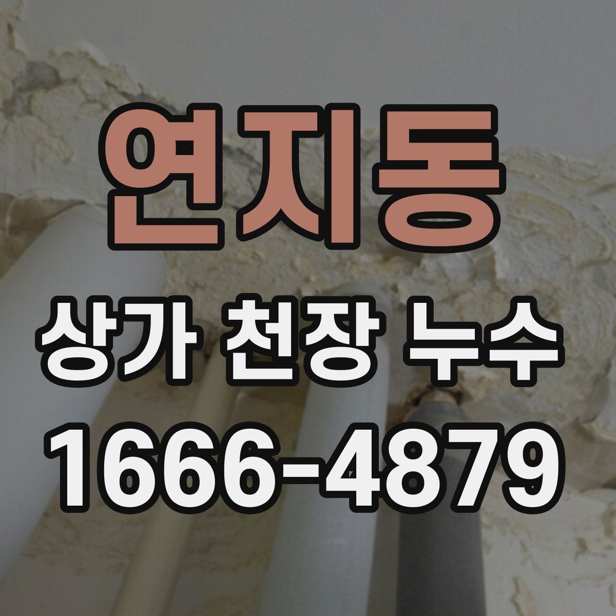 연지동 상가 천장 누수