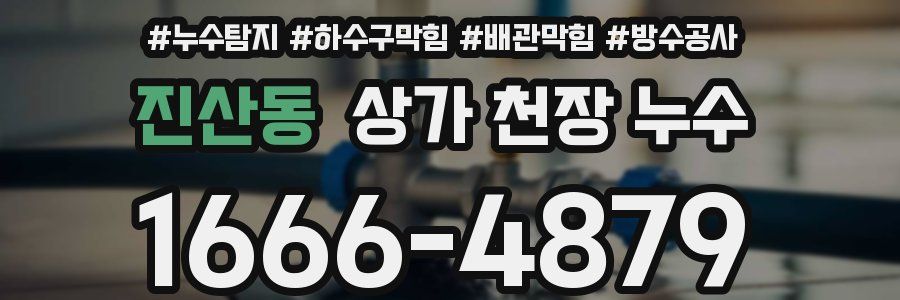 진산동 상가 천장 누수
