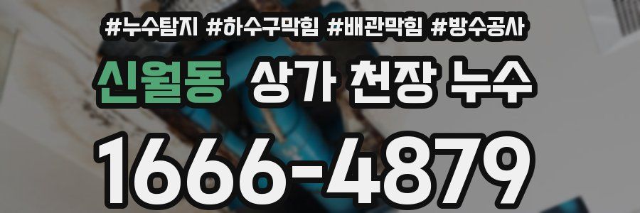 신월동 상가 천장 누수