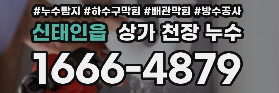 신태인읍 상가 천장 누수