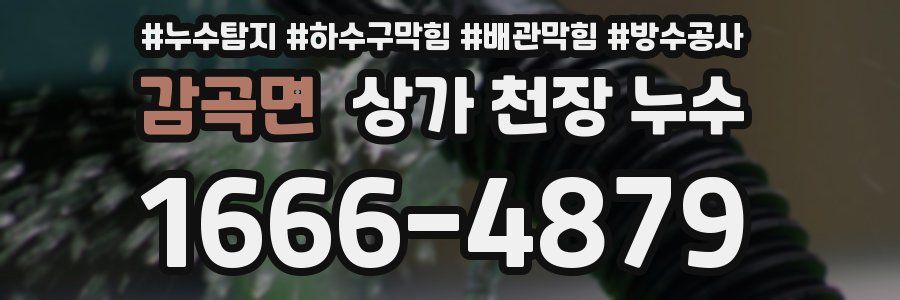 감곡면 상가 천장 누수