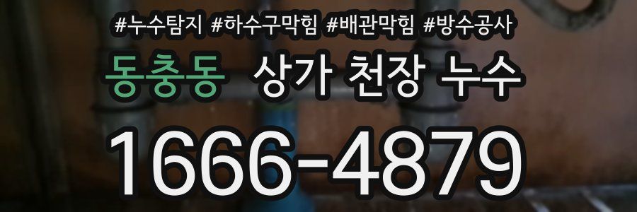 동충동 상가 천장 누수