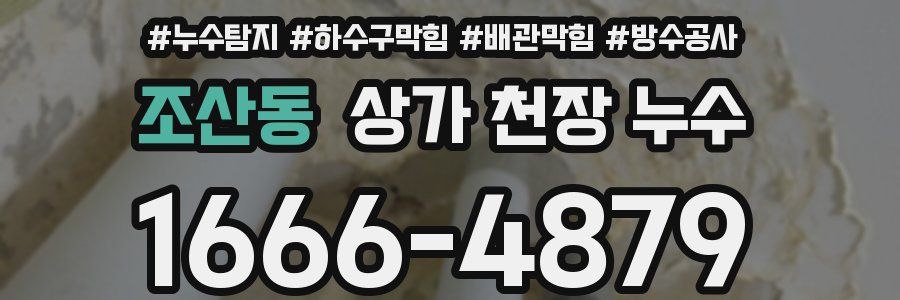 조산동 상가 천장 누수