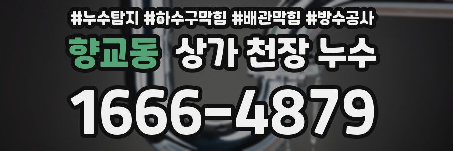 향교동 상가 천장 누수