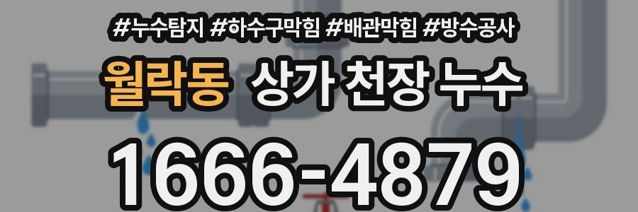 월락동 상가 천장 누수