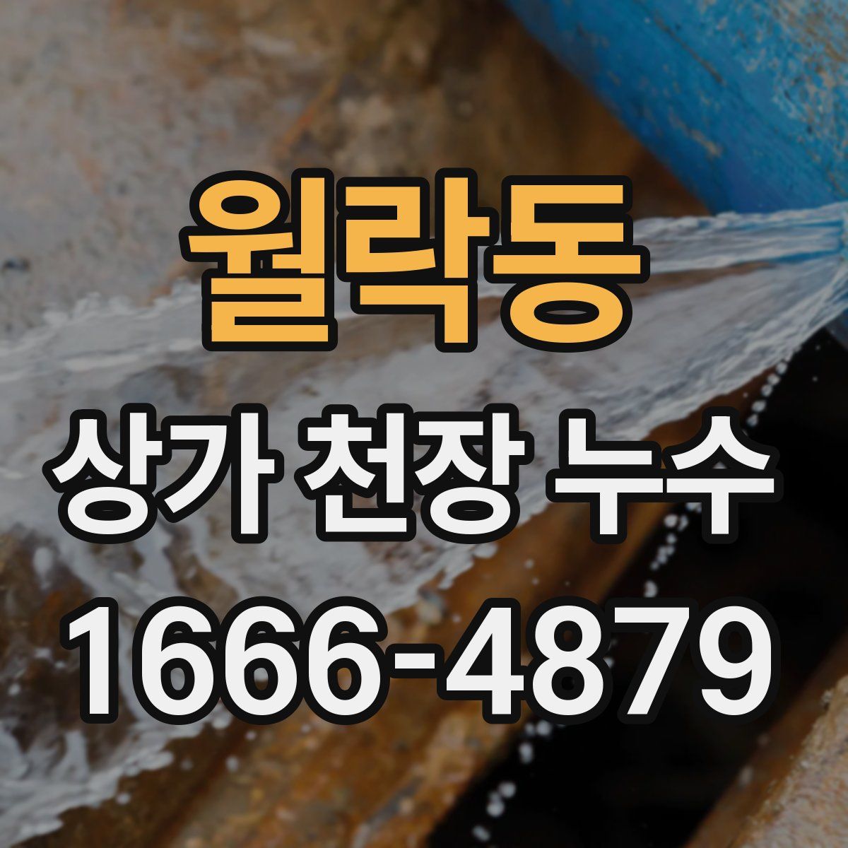월락동 상가 천장 누수