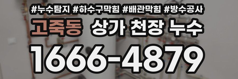고죽동 상가 천장 누수