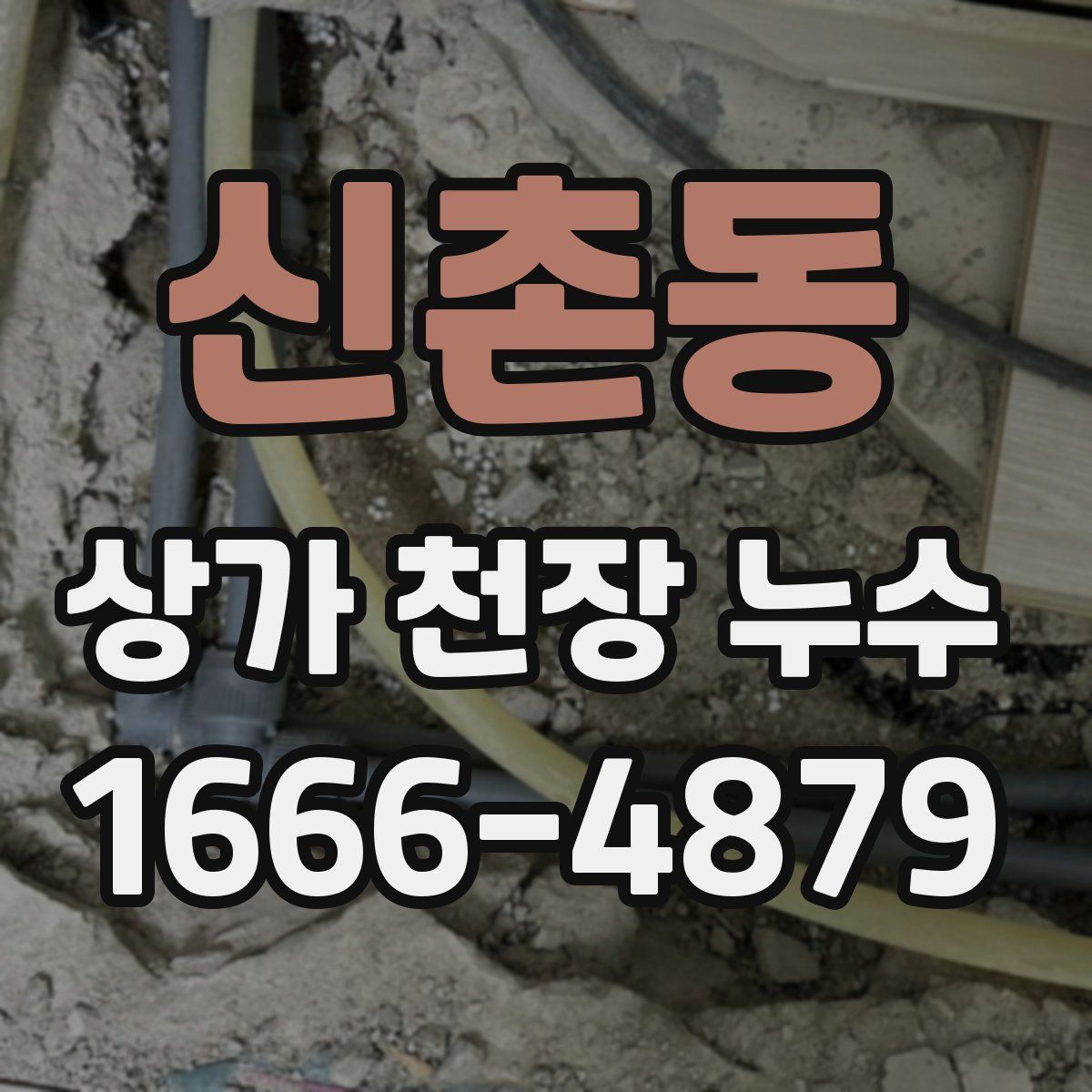 신촌동 상가 천장 누수
