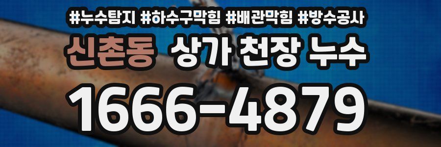 신촌동 상가 천장 누수