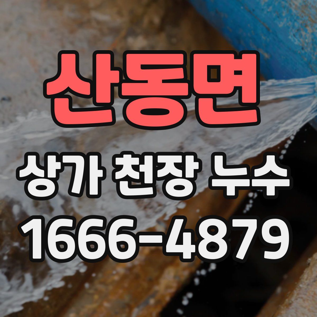 산동면 상가 천장 누수