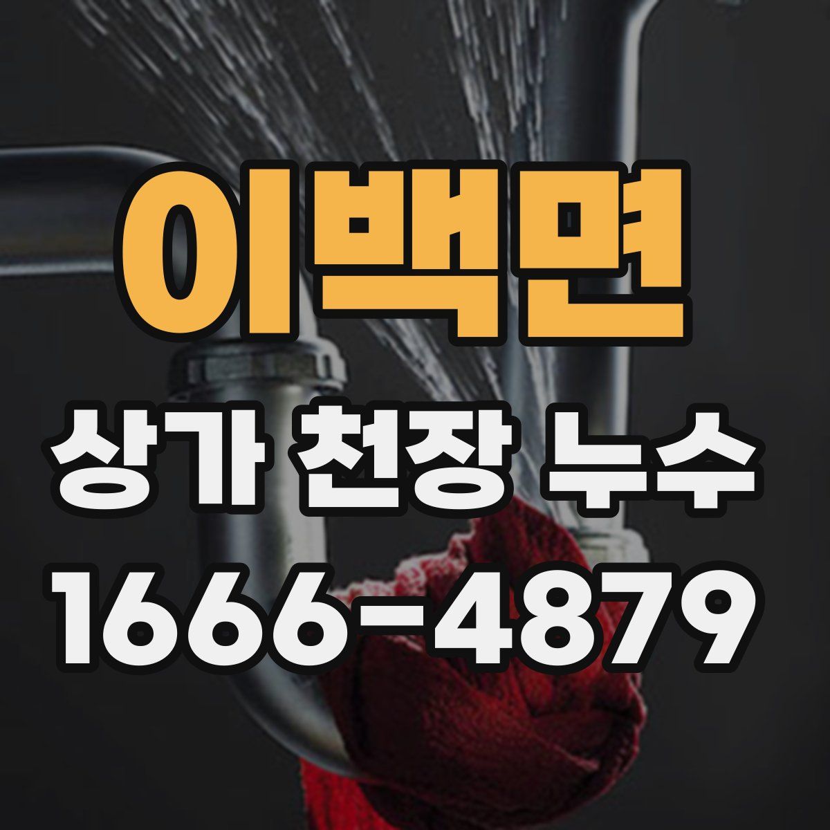 이백면 상가 천장 누수