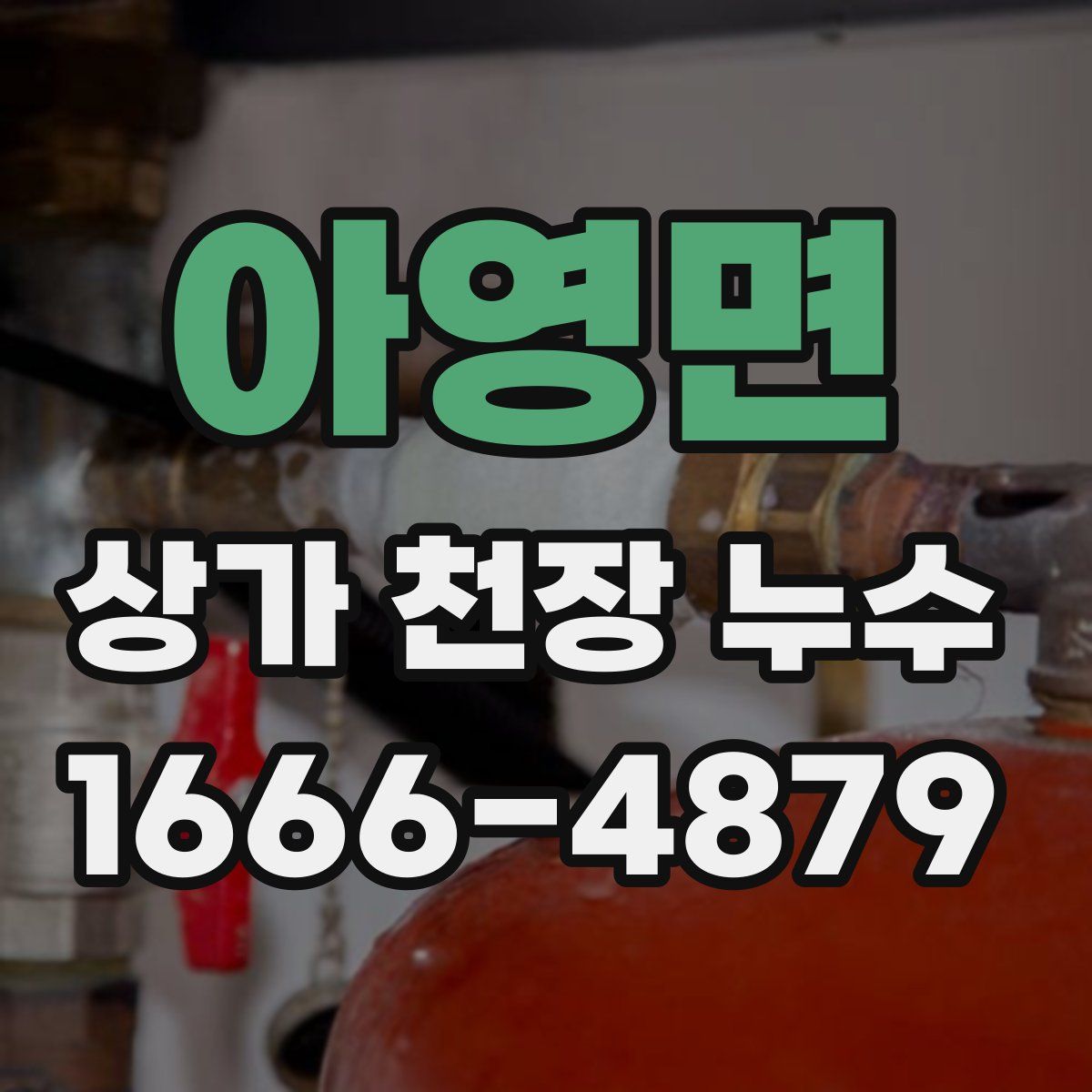 아영면 상가 천장 누수