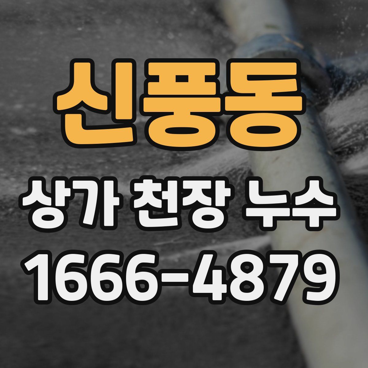 신풍동 상가 천장 누수