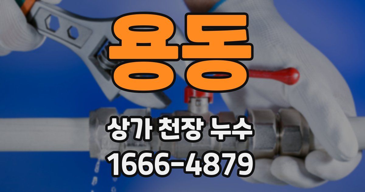 용동 상가 천장 누수