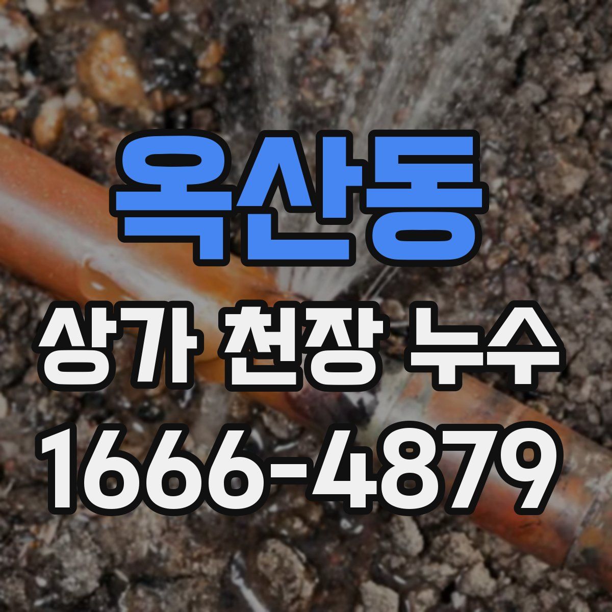 옥산동 상가 천장 누수