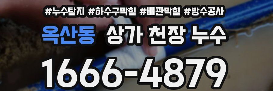 옥산동 상가 천장 누수