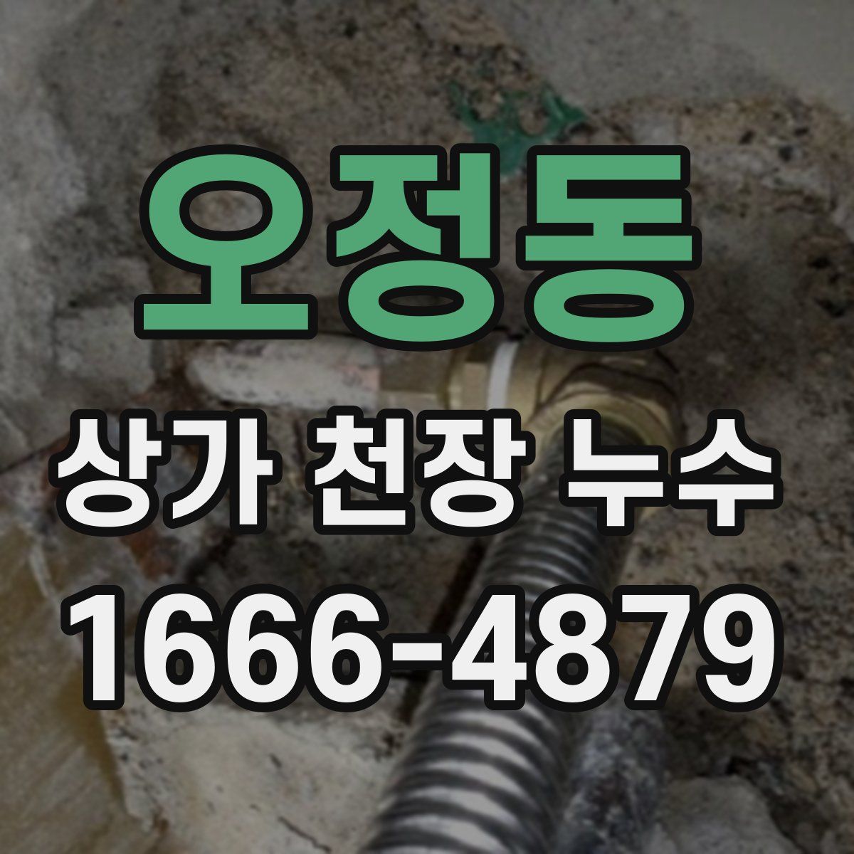 오정동 상가 천장 누수