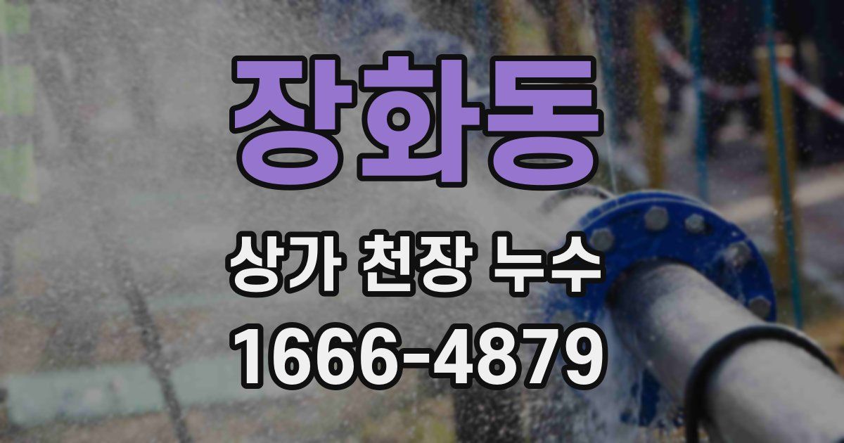 장화동 상가 천장 누수