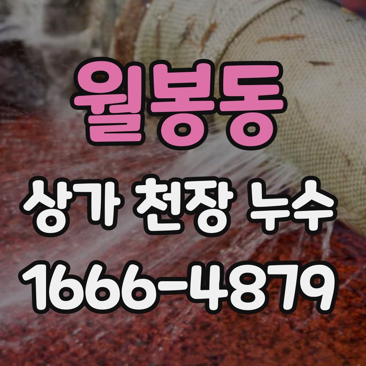 월봉동 상가 천장 누수