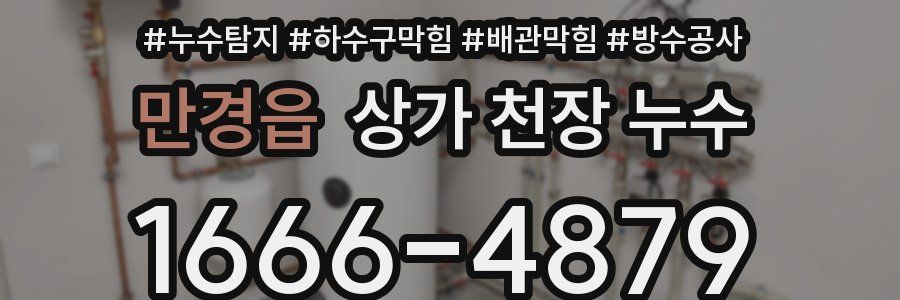만경읍 상가 천장 누수