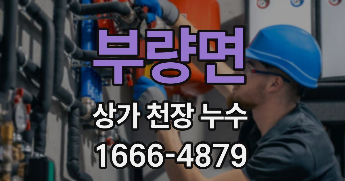 부량면 상가 천장 누수