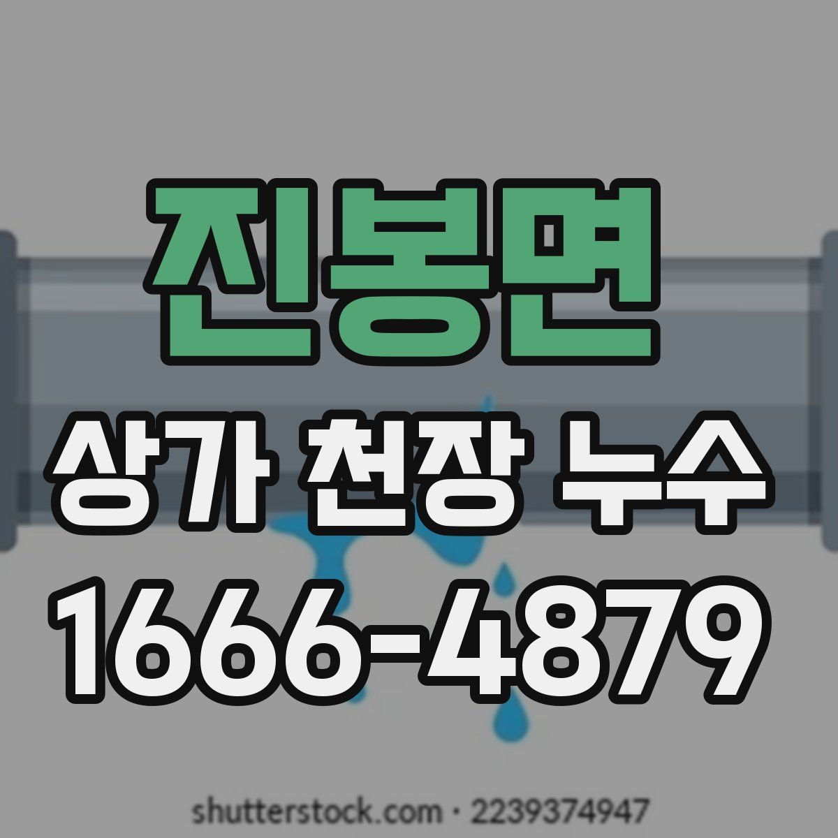 진봉면 상가 천장 누수