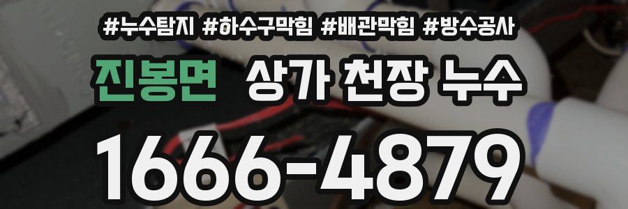 진봉면 상가 천장 누수