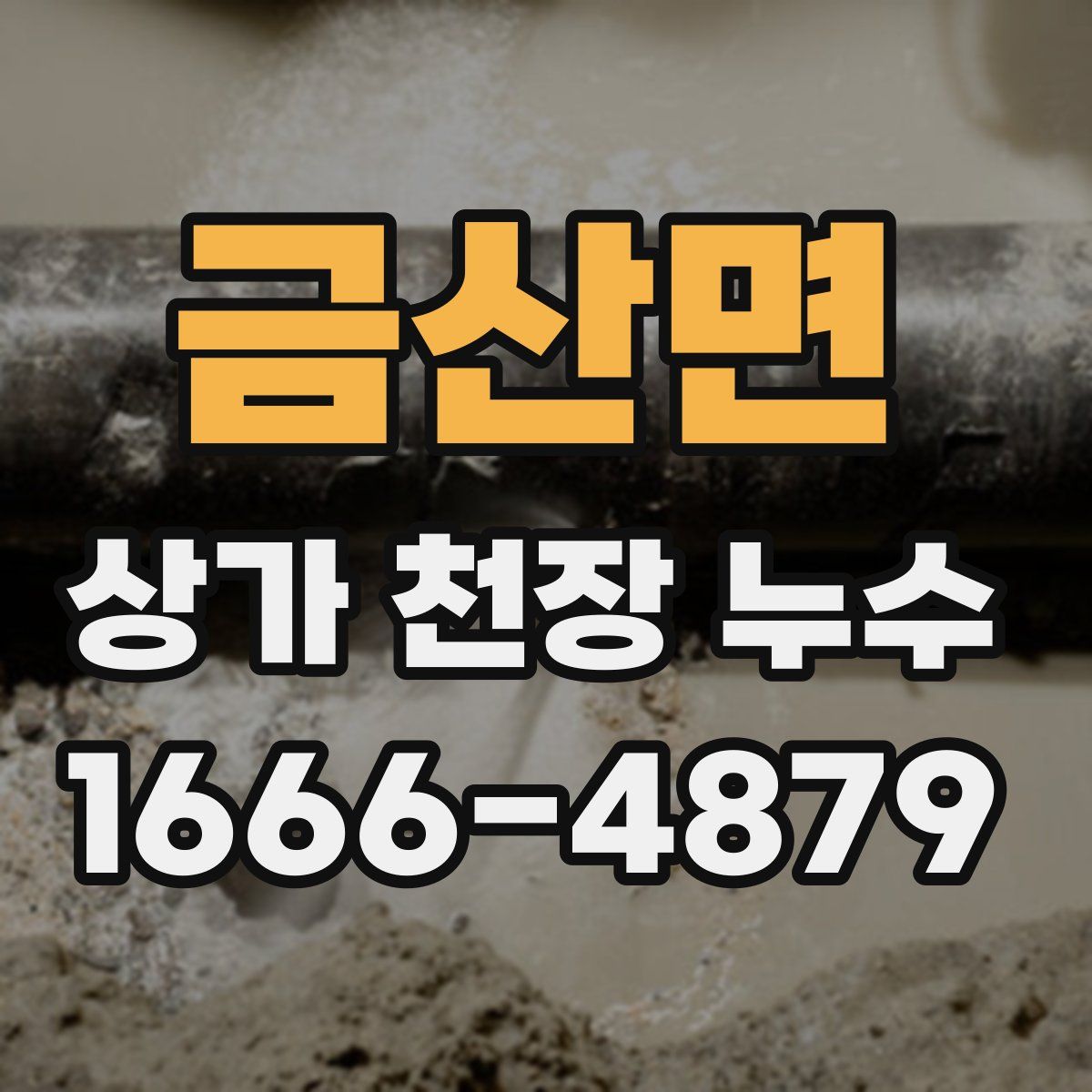 금산면 상가 천장 누수