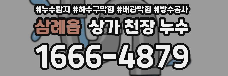 삼례읍 상가 천장 누수