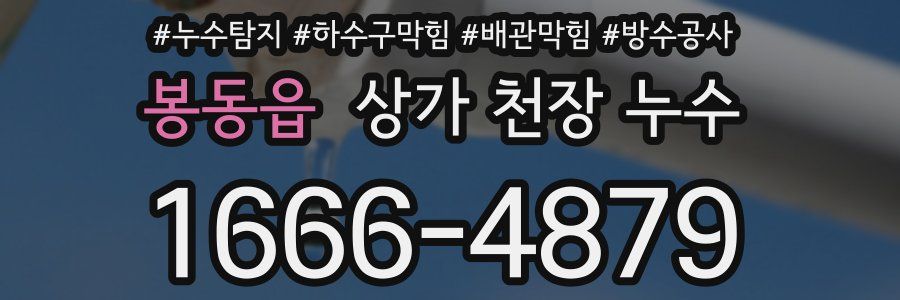 봉동읍 상가 천장 누수