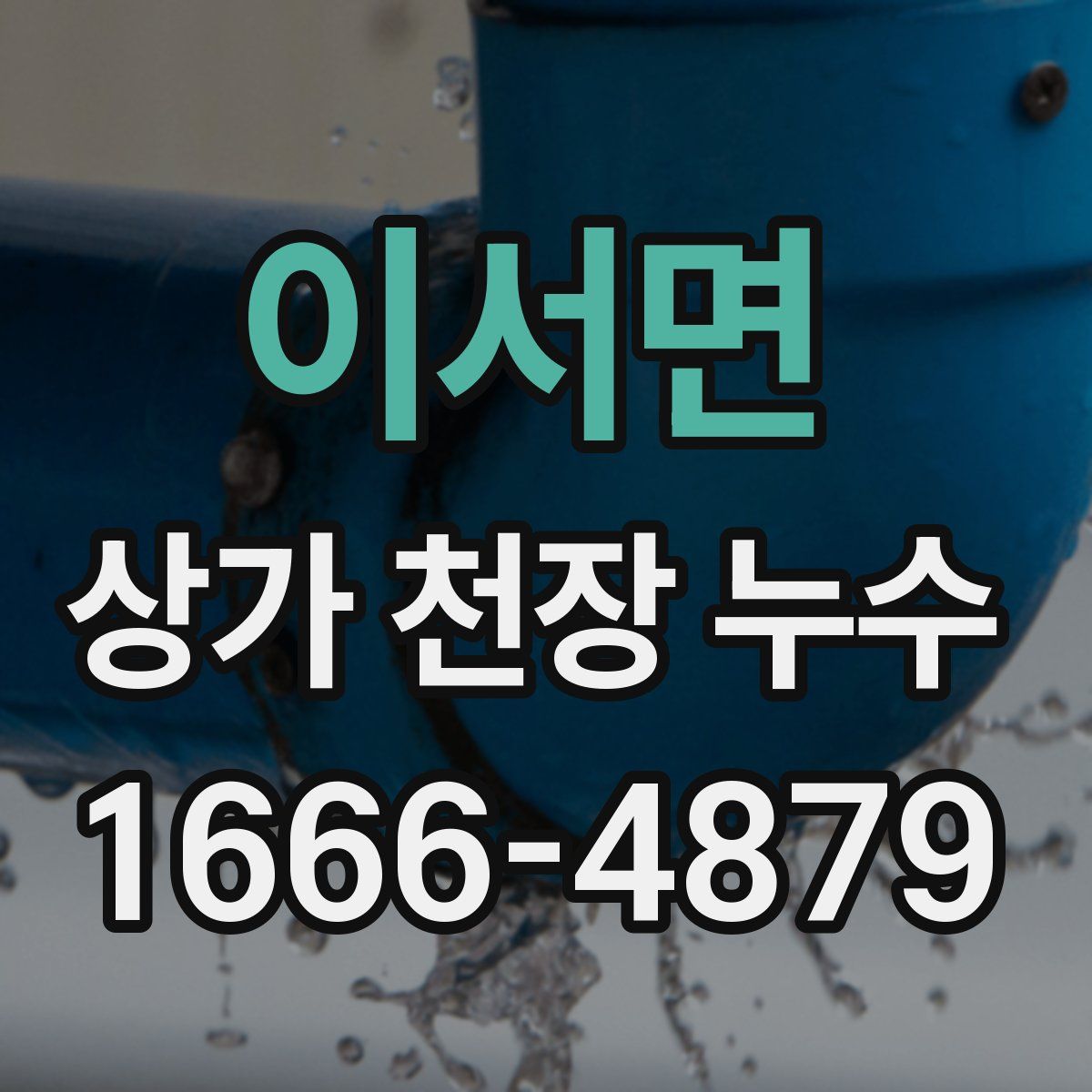 이서면 상가 천장 누수