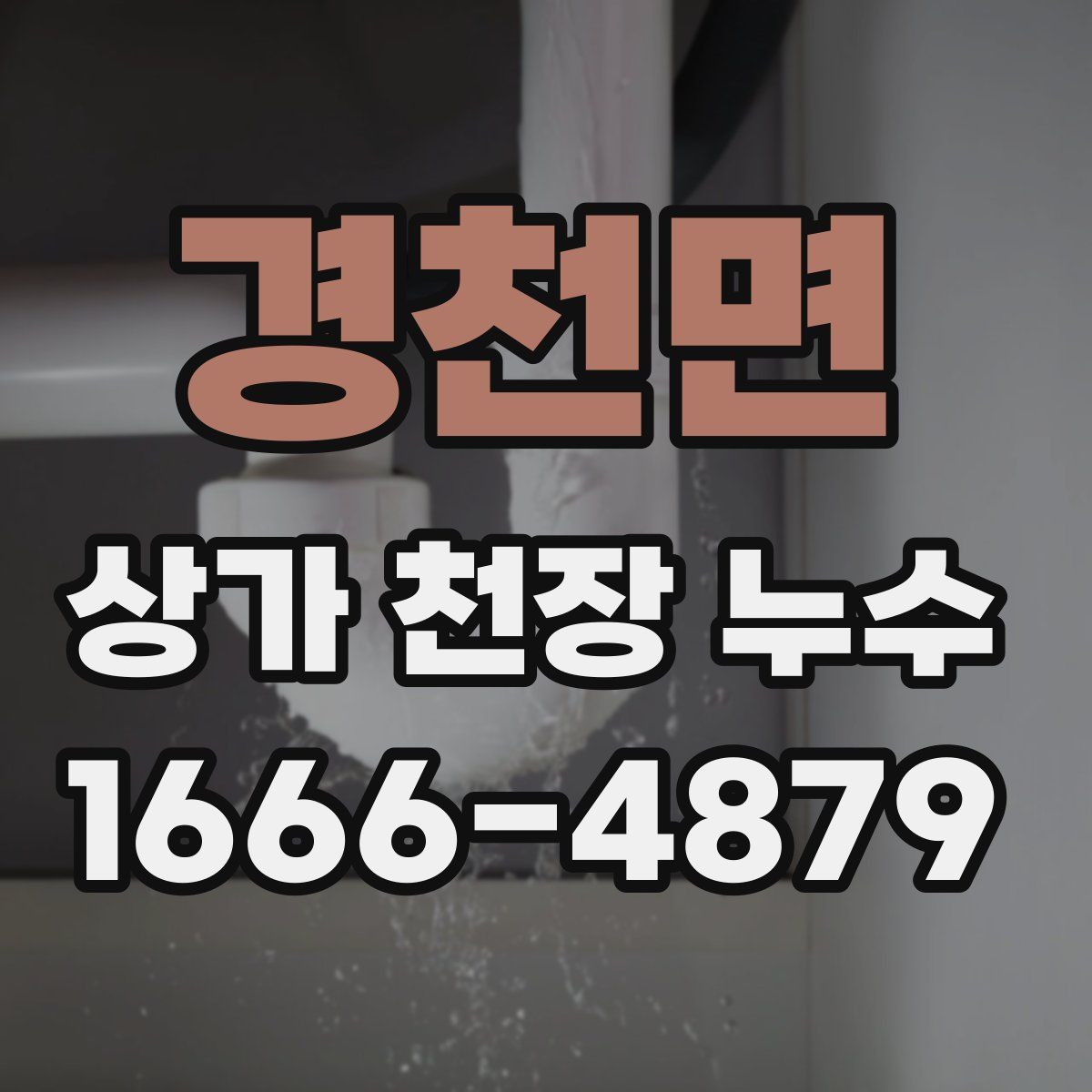경천면 상가 천장 누수