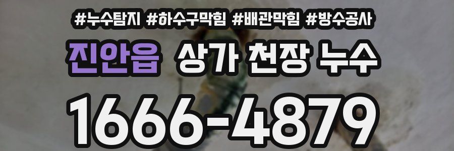진안읍 상가 천장 누수