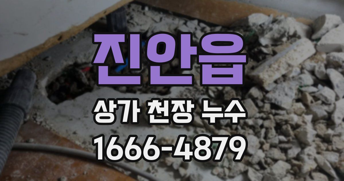 진안읍 상가 천장 누수