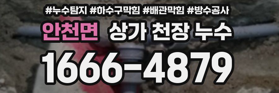 안천면 상가 천장 누수