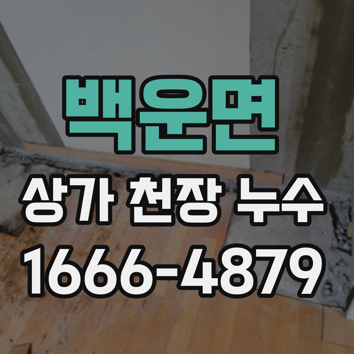 백운면 상가 천장 누수