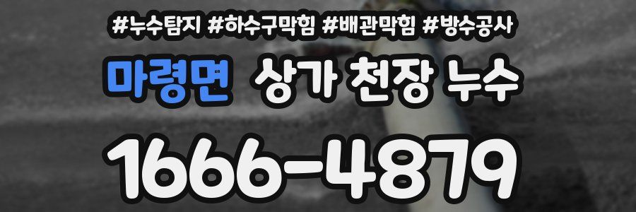 마령면 상가 천장 누수