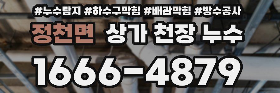 정천면 상가 천장 누수