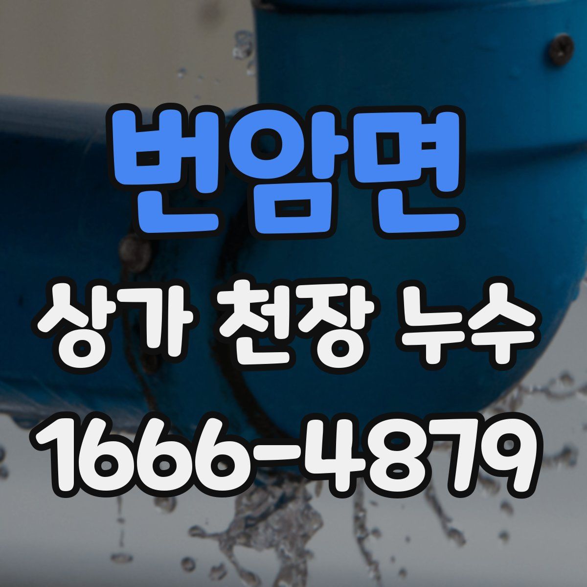 번암면 상가 천장 누수