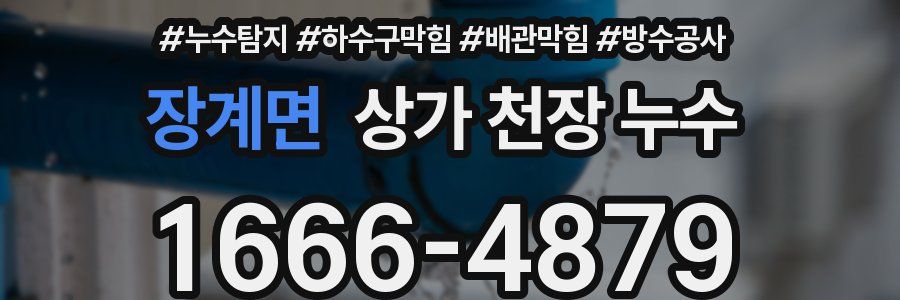 장계면 상가 천장 누수