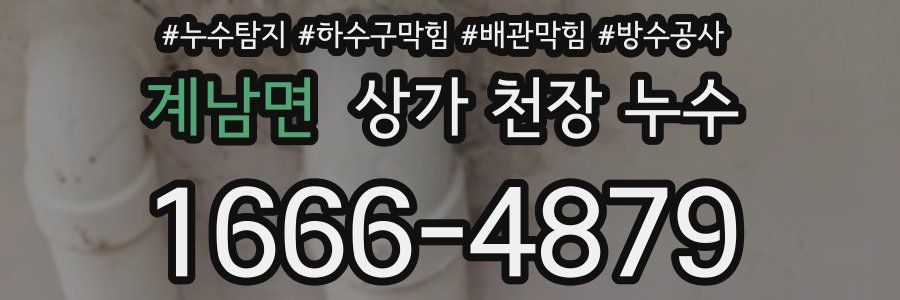 계남면 상가 천장 누수