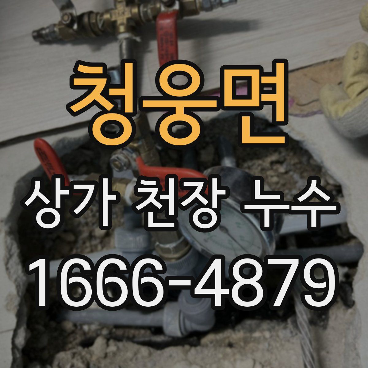 청웅면 상가 천장 누수
