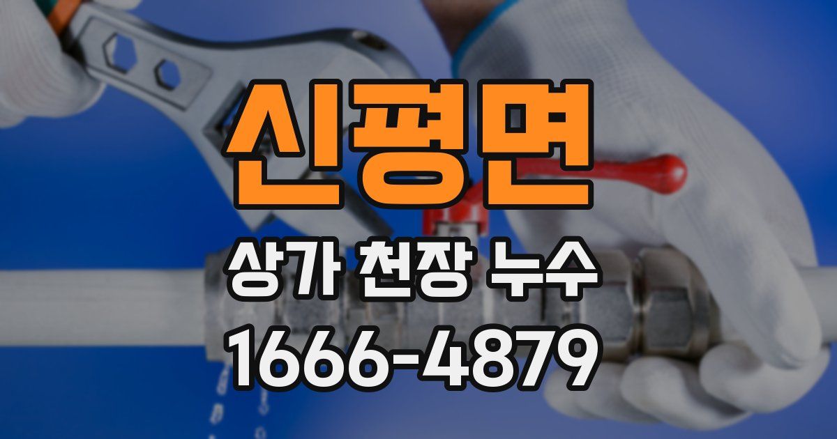 신평면 상가 천장 누수