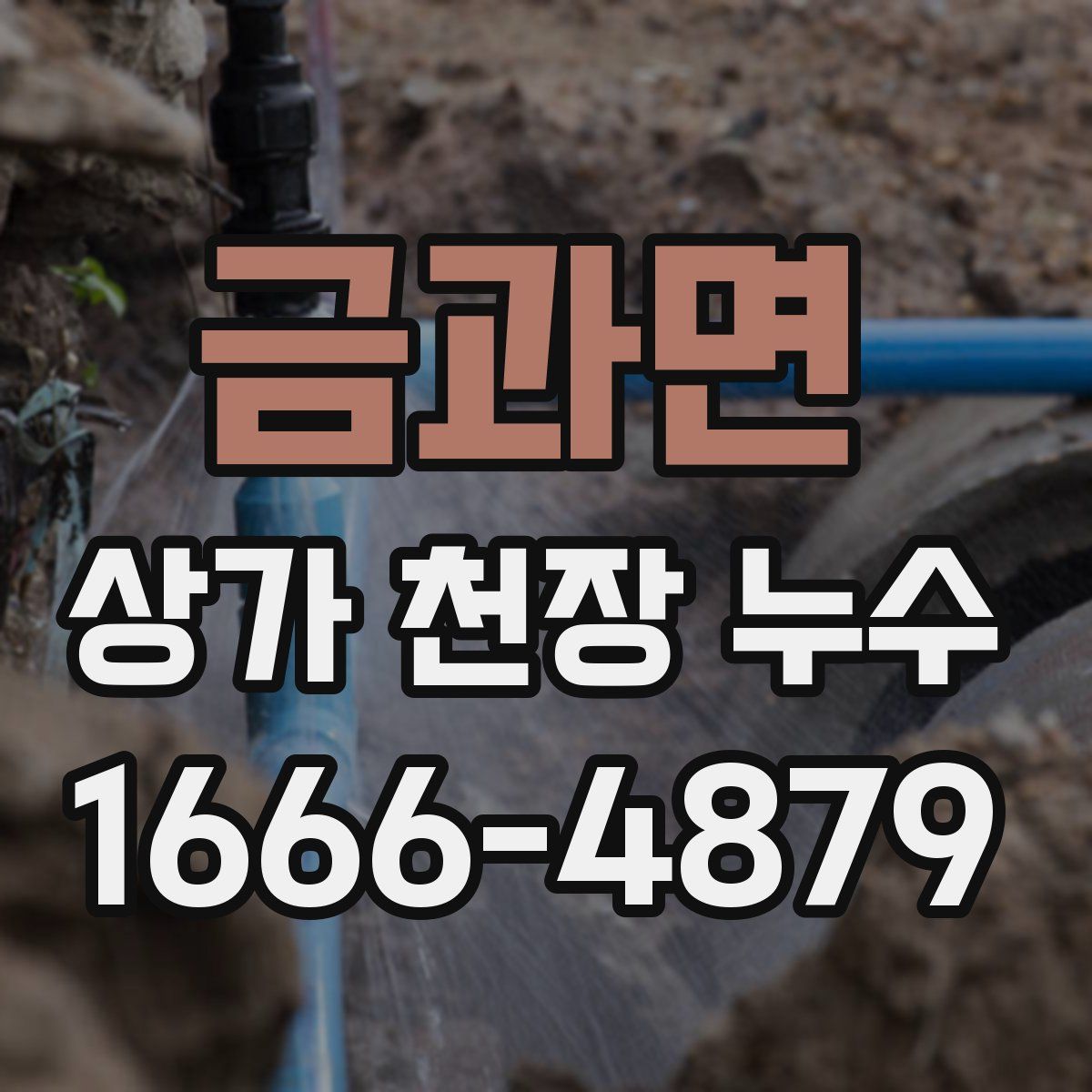 금과면 상가 천장 누수