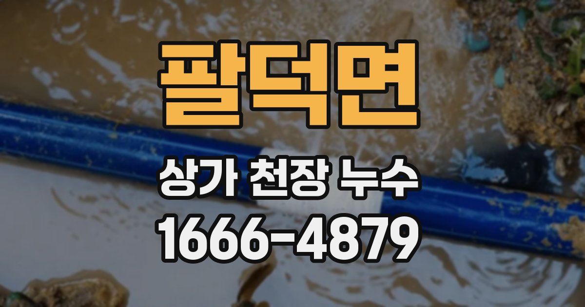 팔덕면 상가 천장 누수