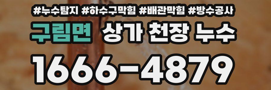 구림면 상가 천장 누수