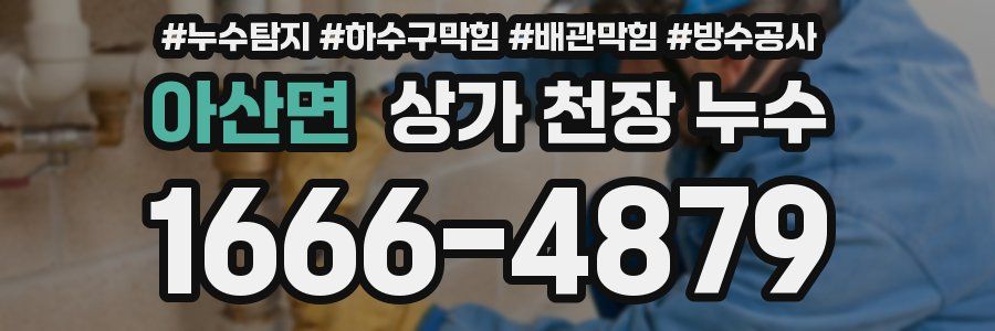 아산면 상가 천장 누수